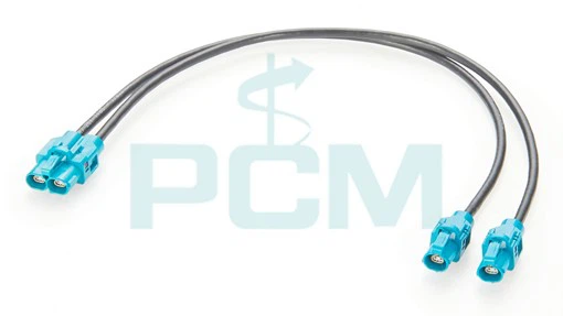 Flexible H-MTD Dual-Port to Two Single-Port Ethernet Cable for Advanced Vehicle Networks Flexible H-MTD Dual-Port to Two Single-Port Ethernet Cable for Advanced Vehicle Networks