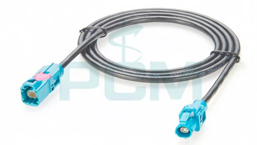 Rosenberger H-MTD Cable Assembly Male to Female Connector for High-Speed Automotive Data Transmission Rosenberger H-MTD Cable Assembly Male to Female Connector for High-Speed Automotive Data Transmission